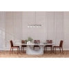 Szklana lampa wisząca tuby Simona PND-40814-5-BK-HBR czarny przezroczysty