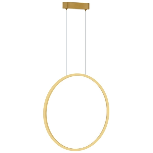 Lampa wisząca do salonu Saturno ML8855 Milagro LED 28W 4000K pierścień IP44 złoty
