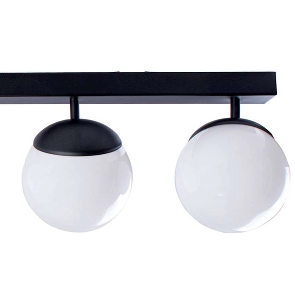 Lampa sufitowa SFERA MLP8859 metalowa na listwie kule balls czarne białe