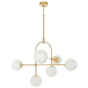 Lampa wisząca kule art deco L&-190842 Light& molekuły mosiądz