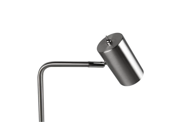 Biurkowa LAMPA regulowana MARLEY 512400107 Trio metalowa LAMPKA stojąca tuba loftowa na stół nikiel