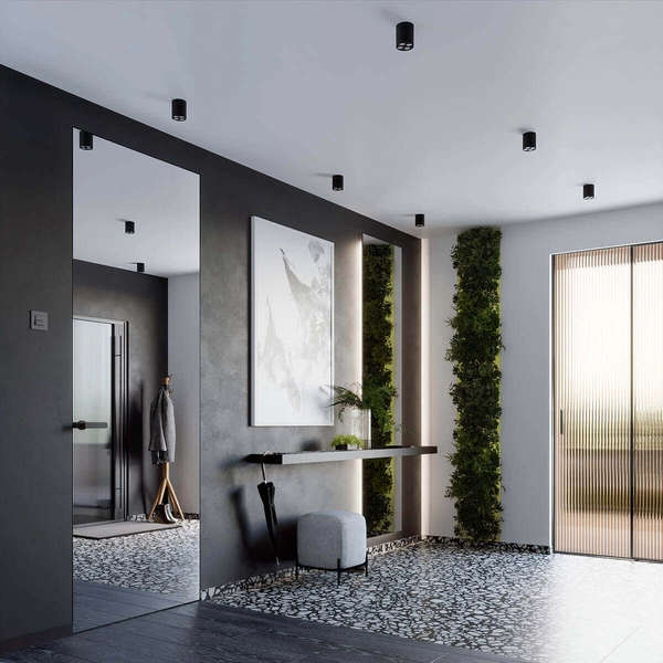 Plafoniera sufitowa Zoe SL.1210 Sollux LED 9W 4000K tubka do kuchni czarny