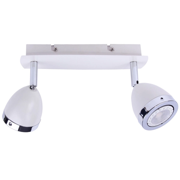 Regulowana lampa sufitowa CALASA SPL-9372-2A WH reflektorki białe chrom