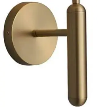 Ścienna LAMPA modernistyczna CGMLKULSTICKIN COPEL szklana kula do sypialni kinkiet mosiądz biały