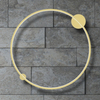Okrągła lampa sufitowa Saturno ML8861 Milagro LED 46W 4000K ring IP44 złoty