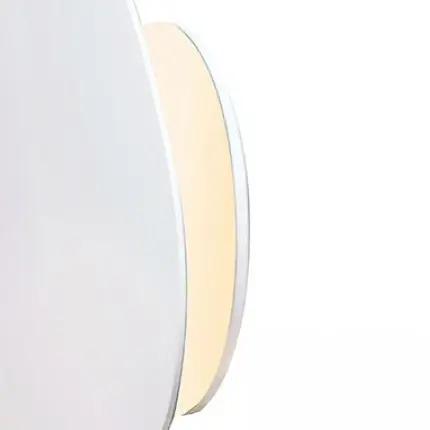 Dekoracyjna lampa ścienna 17023-W kamyk owalna do jadalni biały