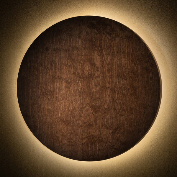 Salonowa lampa ścienna Ring 11292 Nowodvorski LED 16W 3000K okrąg drewniana