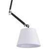 Wisząca lampa regulowana Zyta do przedpokoju czarna biała