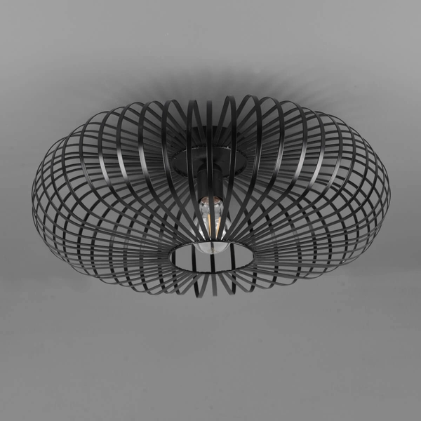 Druciana lampa sufitowa JOHANN 606905032 Trio jadalniana metalowa czarna