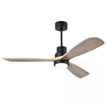 Lampa sufitowa wentylator 19141 LED 15W 3000-6000K drewniany czarny