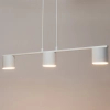 Potrójna zwisająca lampa Mila 3 41350 do jadalni metalowa biała