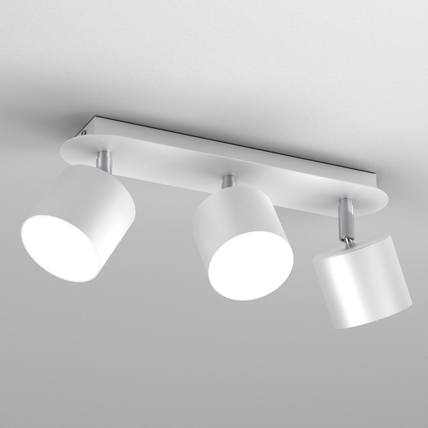 Sufitowa lampa z regulacją Dixie loftowa do holu biała
