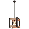 Lampa wisząca Varna 31-78513 Candellux kostka drewniana czarna