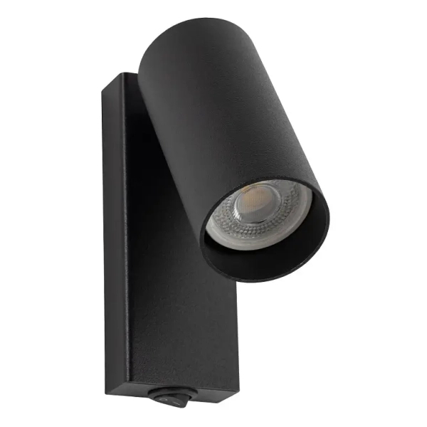 Ścienna lampa z regulacją FOURTY 11763 metalowa tuba czarna