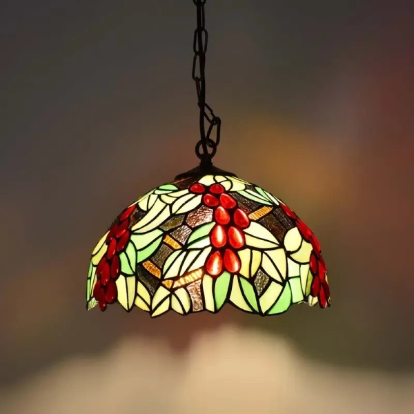Witrażowa lampa wisząca Capolavoro ABR-LW-CAPO2 do kuchni szklana kolorowa