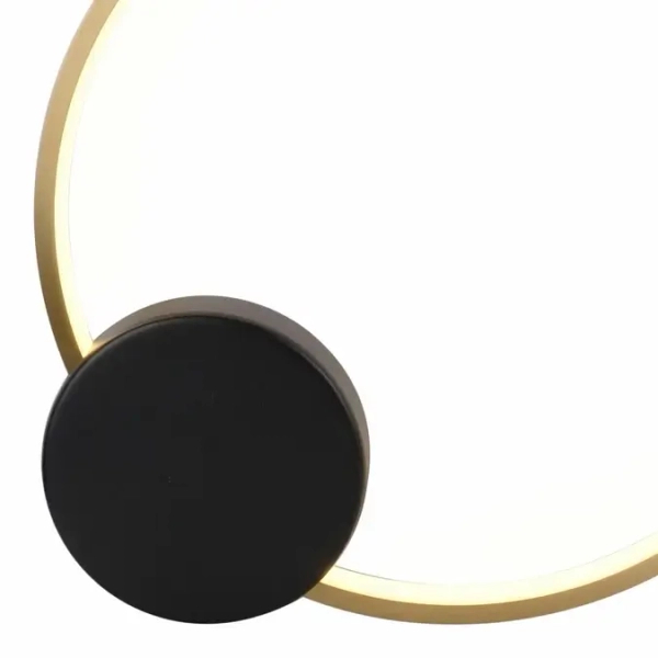 Lampa ścienna Eye CGEYE3 Copel LED 15W 3000K ring metal czarny złoty