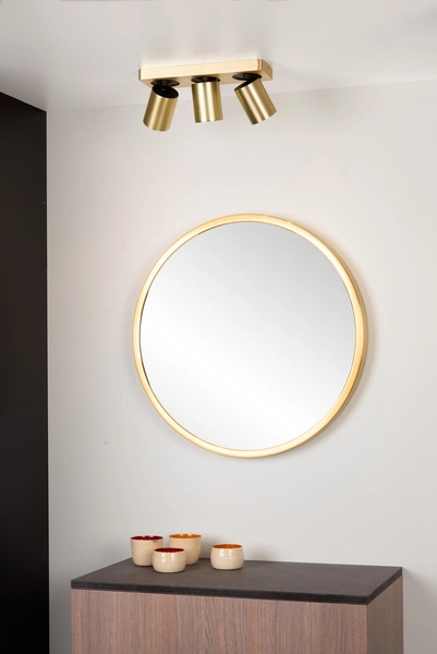 Reflektorek LAMPA sufitowa NIGEL 09929/15/02 Lucide metalowa OPRAWA regulowany downlight plafoniera złota