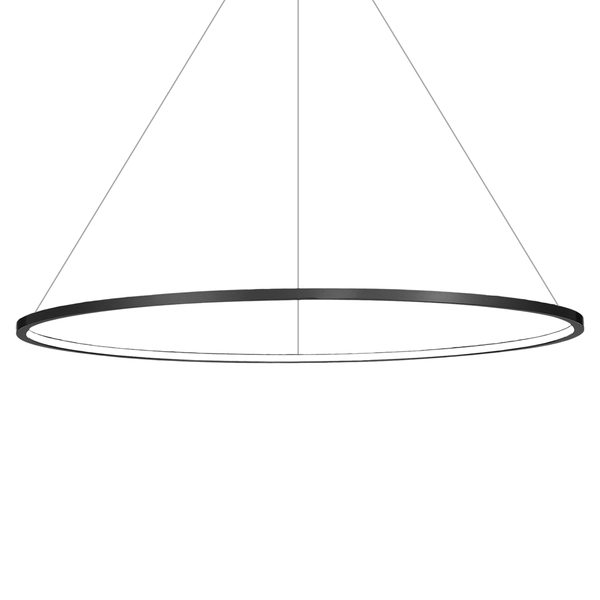Wisząca lampa pierścieniowa Saturno ML8864 Milagro LED 65W 4000K IP44 czarna