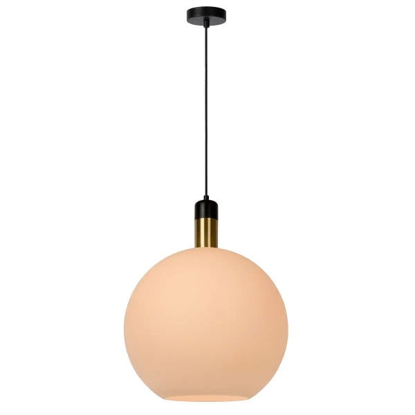 Kulista lampa wisząca Julius 34438/40/61 Lucide szklana biała czarna