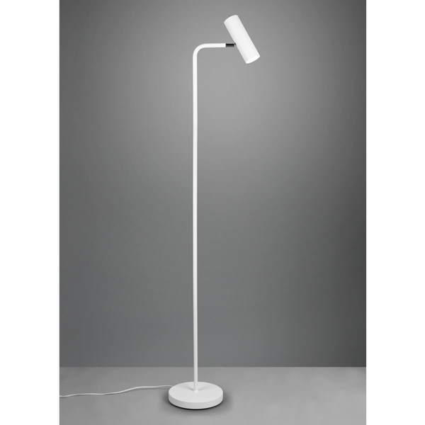 Salonowa lampa podłogowa VANTOS DL131412400 Trio regulowana tuba biała