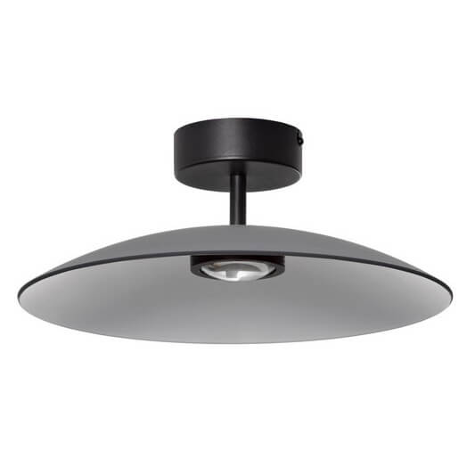 Lampa sufitowa do jadalni PECA LE44277 LED 12W 3000K talerz czarna szara