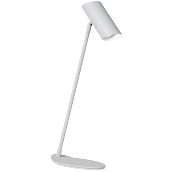 Biała lampka stojąca Hester 19600/01/31 tuba z regulacją na biurko