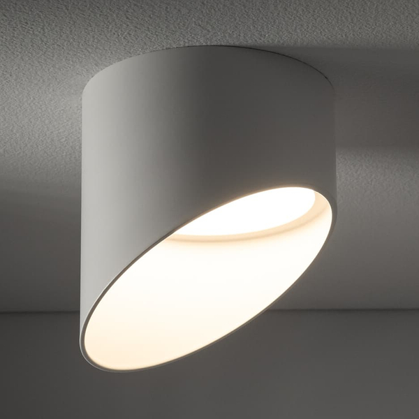 Okrągła lampa sufitowa tuba Hvar 10488 Nowodvorski podtynkowa biała