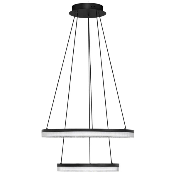 Jadalniana lampa wisząca ESTARIO LE45396 LED 46W 3000K pierścień czarny