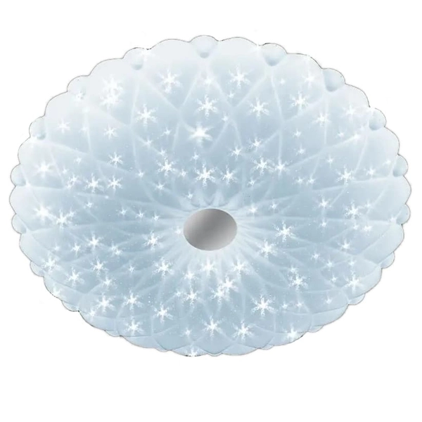 LAMPA sufitowa VEN P-1049/50 dekoracyjna OPRAWA plafon LED 74W kwiat biały