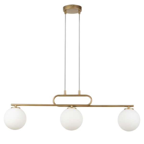 Lampa nad stół zwisowa Tes 33633 Sigma molekuły kule szklana złota
