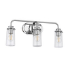 Ścienna lampa metalowa Braelyn QN-BRAELYN3-PC Quintiesse podłużne IP44 chrom