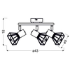 LAMPA sufitowa VERVE 98-60990 Candellux metalowa OPRAWA regulowane reflektorki druciane szare