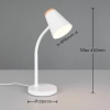 Regulowana lampka biurkowa PONGO R55831101 LED 4,5W 3000K biały