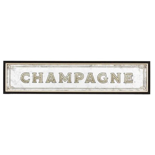 Dekoracyjne lustro retro Champagne 5056693545378 brązowy srebrny