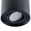 Sufitowa LAMPA natynkowa HADAR 313102 Polux metalowa OPRAWA spot okrągła tuba plafon czarny