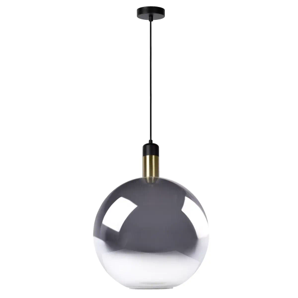 Loftowa lampa wisząca Julius 34438/40/65 Lucide szklana czarna złota