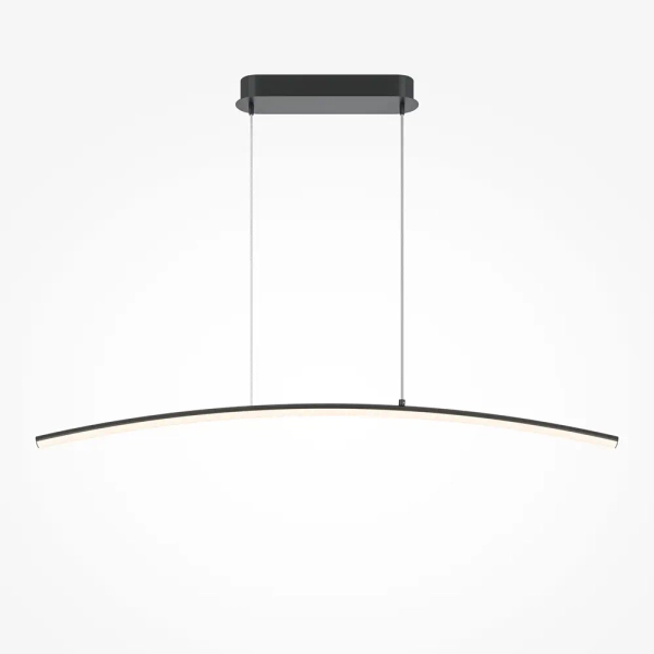 Łukowa lampa wisząca liniowa Curve MOD243PL-L18BK LED 15W 3000-4000K czarna