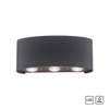 Grafitowa lampa ścienna Carlo LED 4,8W minimalistyczna