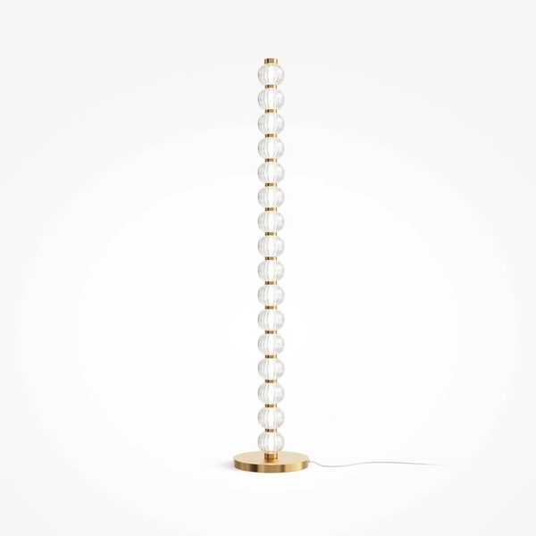 Podłogowa lampa Amulet MOD555FL-L23G3K LED 33W 3000K złoty przezroczysty