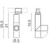 Lampa szynowa Santos AZ2925 LED 12W 3000K do 3-fazowa biała złota