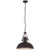 LAMPA wisząca ROSALIA MDM-2646/1 BR+GD Italux metalowa OPRAWA industrialna ZWIS brąz przecierany