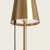 Stołowa lampa Boho ABR-LB-Z-RUSB Abruzzo metal USB dotykowa złota