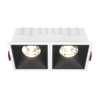 Lampa podtynkowa Alfa DL043-02-15W4K-SQ-WB LED 30W 4000K biały czarny