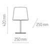 Lampka nocna z tkaninowym abażurem Chicago 5150 TK Lighting szara beżowa