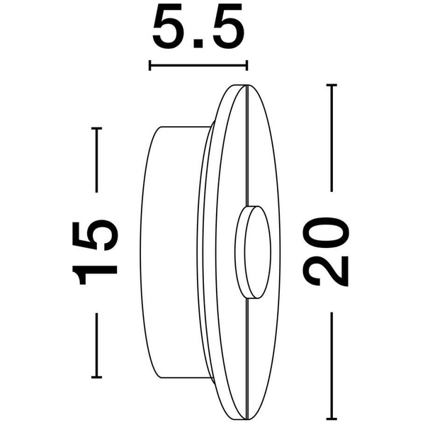 Lampa ścienna okrągła MAIRANA LE44619 LED 12W 3000K moneta złota biała
