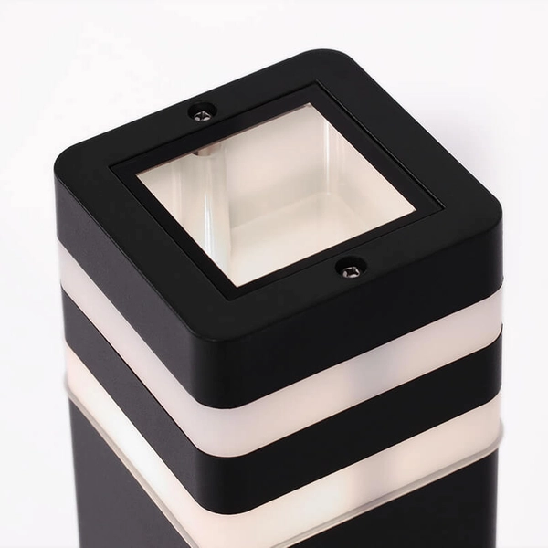 Podłużna lampa ogrodowa Tamiza K-8208 Kaja IP44 słupek metalowa czarna