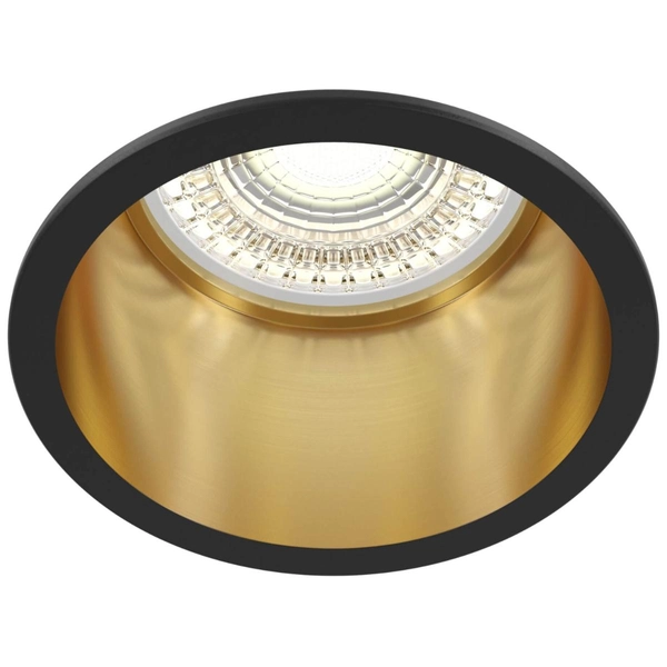 Lampa do zabudowy Reif DL049-01GB oczko złote czarne