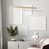 Liniowa lampa wisząca TIMBER MLP568 LED 18W 3000K do jadalni drewniana