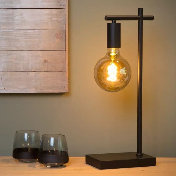 Lampka nocna loftowa Leanne 21521/01/30 Lucide metalowa czarna