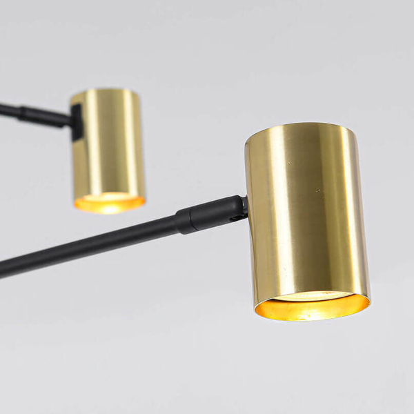Złoty żyrandol lampa SNOW LP-731/6P GD Light Prestige salonowy metal tuba sticks